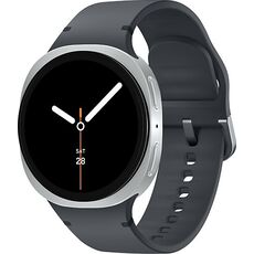 Galaxy Watch8 | 44 мм | Silver | Sport/Graphite | S/M, Размер: 44 мм, Цвет: Silver, Тип ремешка: Sport, Цвет ремешка: Graphite, Размер ремешка: S/M, Подключение часов: Bluetooth / Wi-Fi